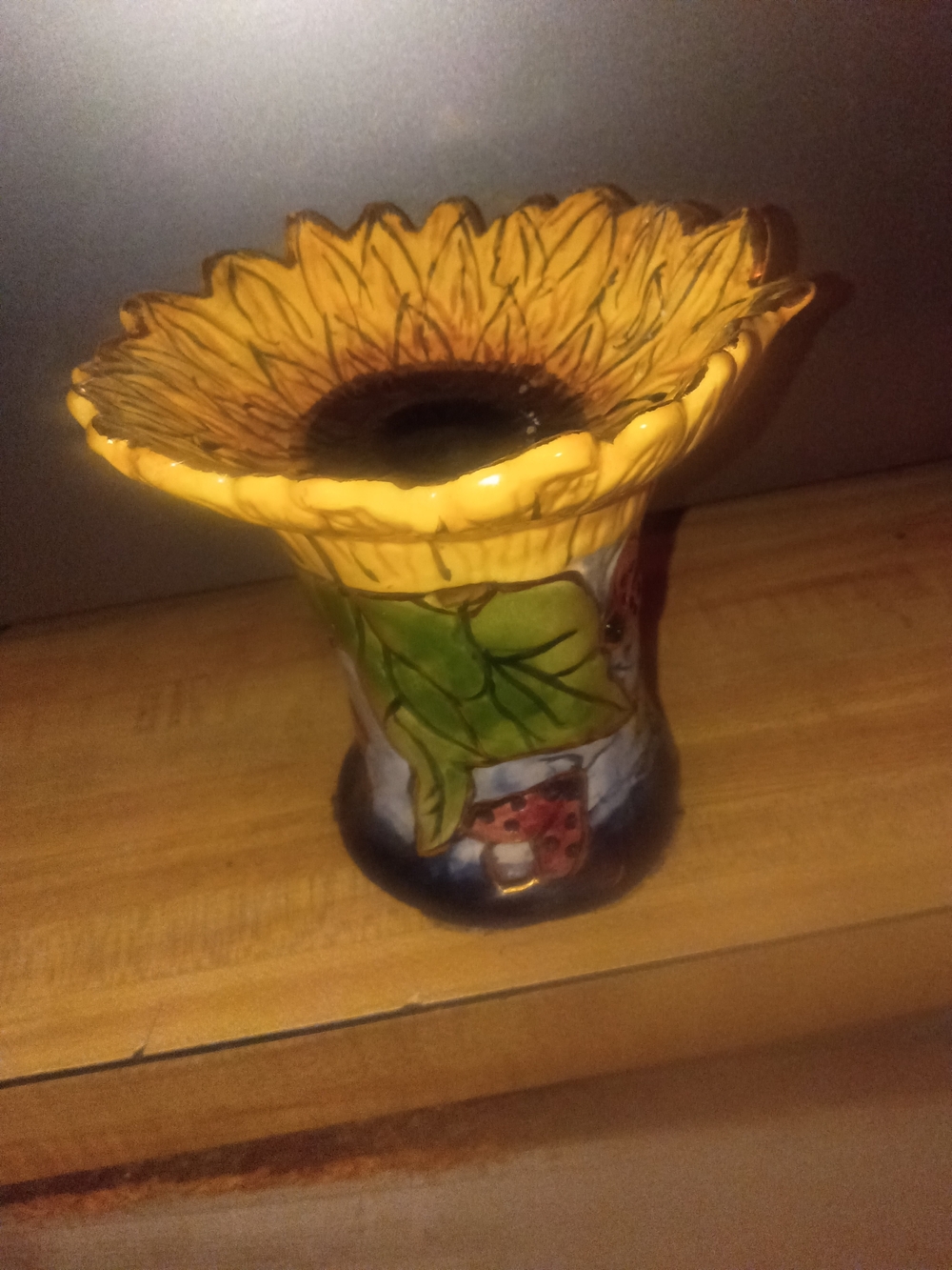 Blue Sky Sunflower Ceramic Candle Tart Warmer